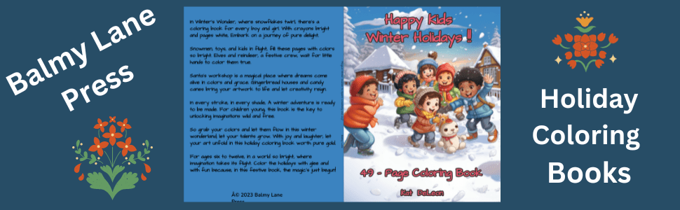 Balmy Lane Books Holiday Coloring Book